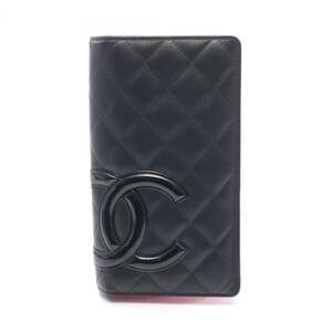 CHANEL Black Leather Wallet